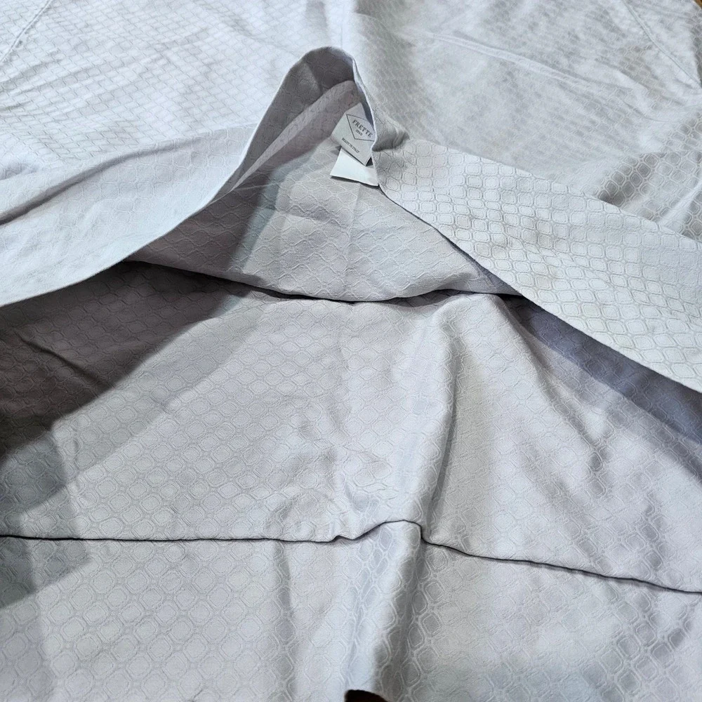 Frette Euro Sham Pillowcase Set of 3 Cotton Gray‎ Made in Italy Luxury 24x24